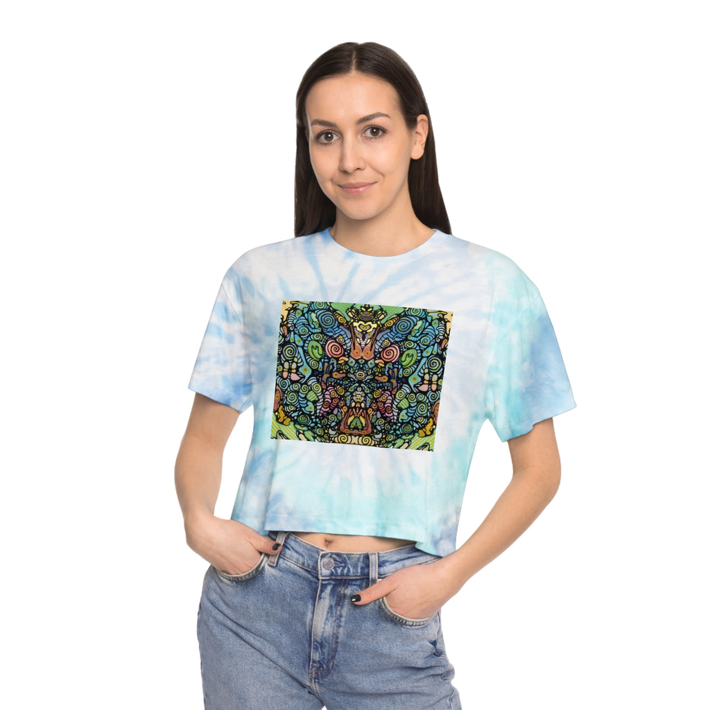Realms Tie-Dye Crop Tee